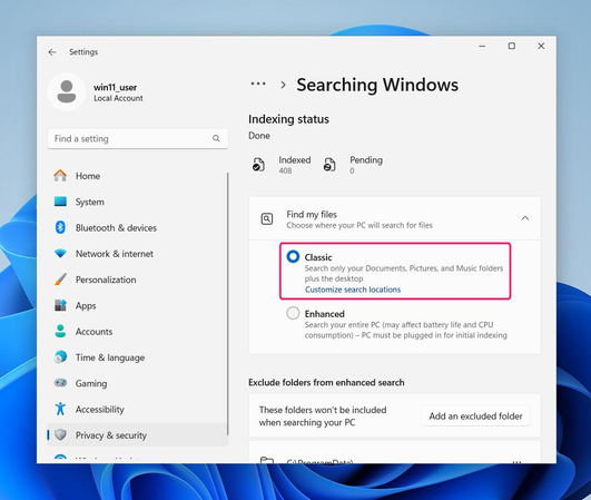 Windows 11 Windows Search 때문에 느려질 때 해결 방법 – 인덱싱 최적화
