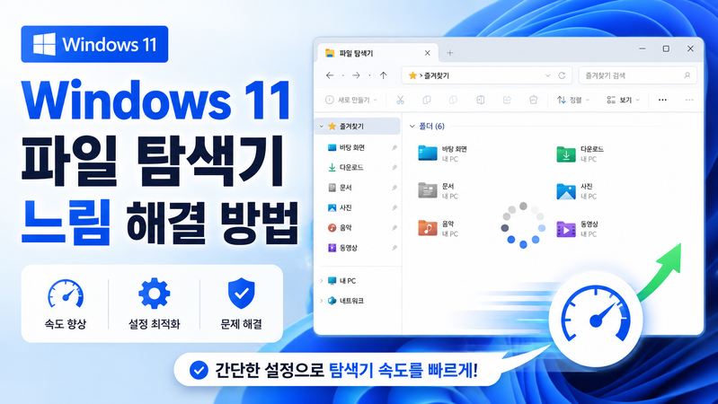 Windows 11 파일 탐색기 느림: 홈·특정 폴더·검색·우클릭 구분
